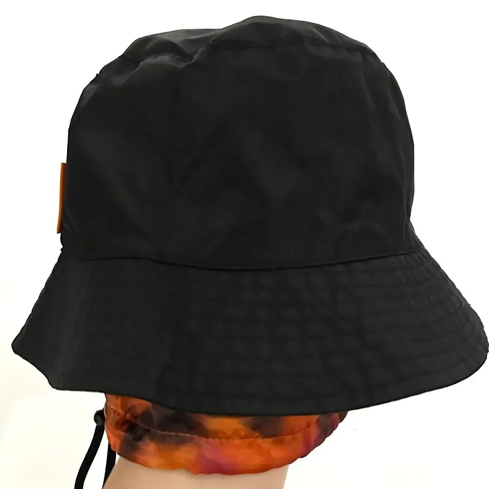 Fenty Beauty Exclusive Black Satin Lined Nylon Bucket Hat One Size